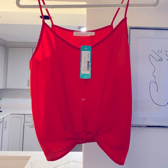 NWT Lush Devon Knot Red Tank Size Small - Picture 4 of 4
